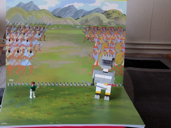 David et Goliath mis en scène pour les petits !